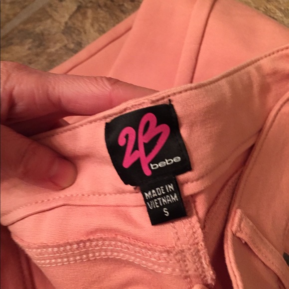 2B Bebe Pinky Peach Jeggings - Picture 3 of 5